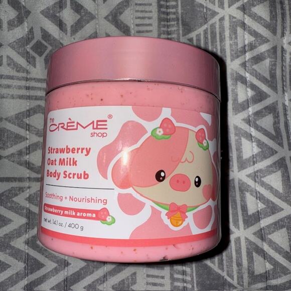 The Creme Shop Strawberry Oat Milk Body Scrub - Picture 1 of 4
